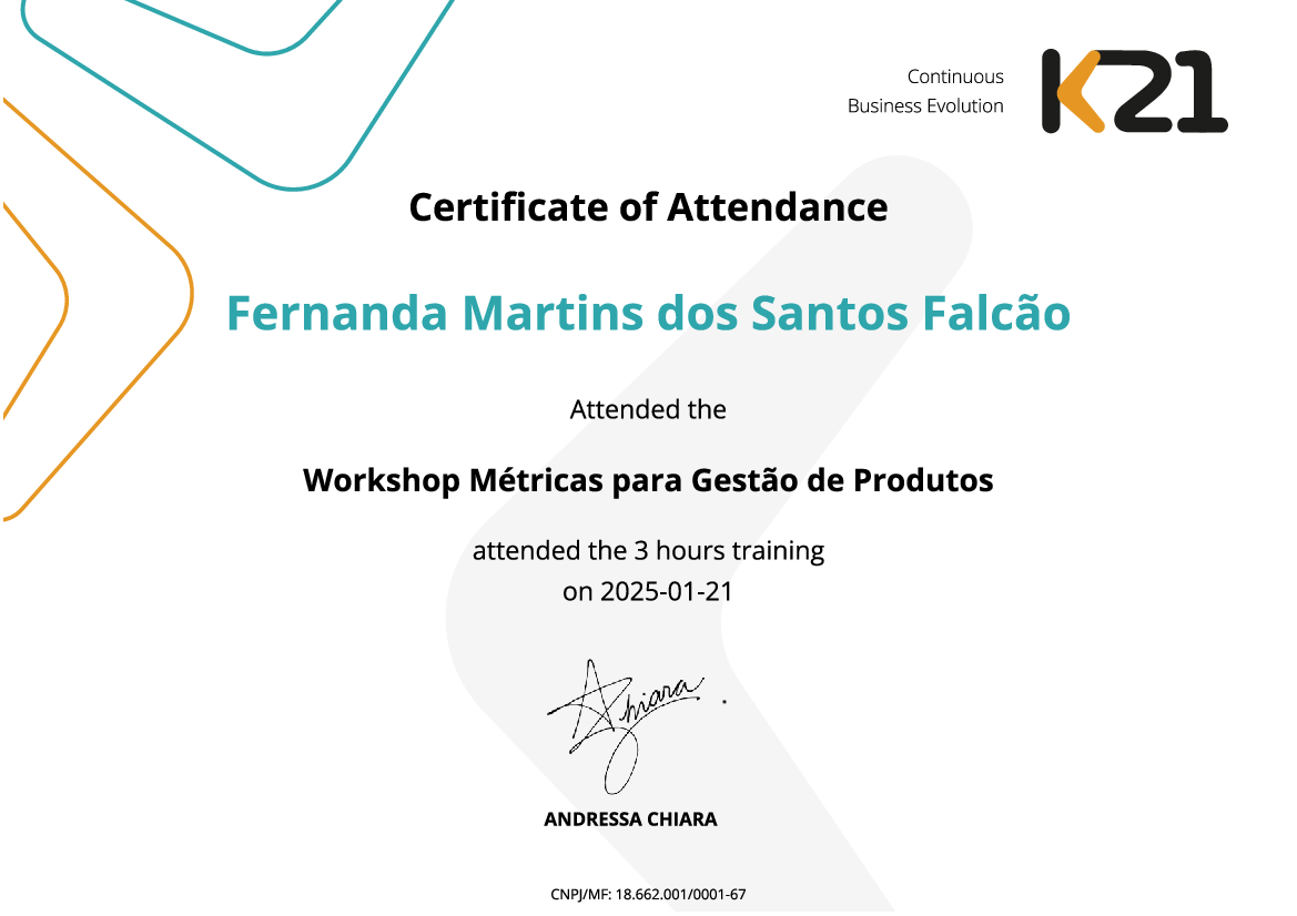 Certificado K21